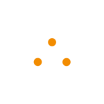Image of a multi-sided shape with 3 orange dots in the middle representing connectivity